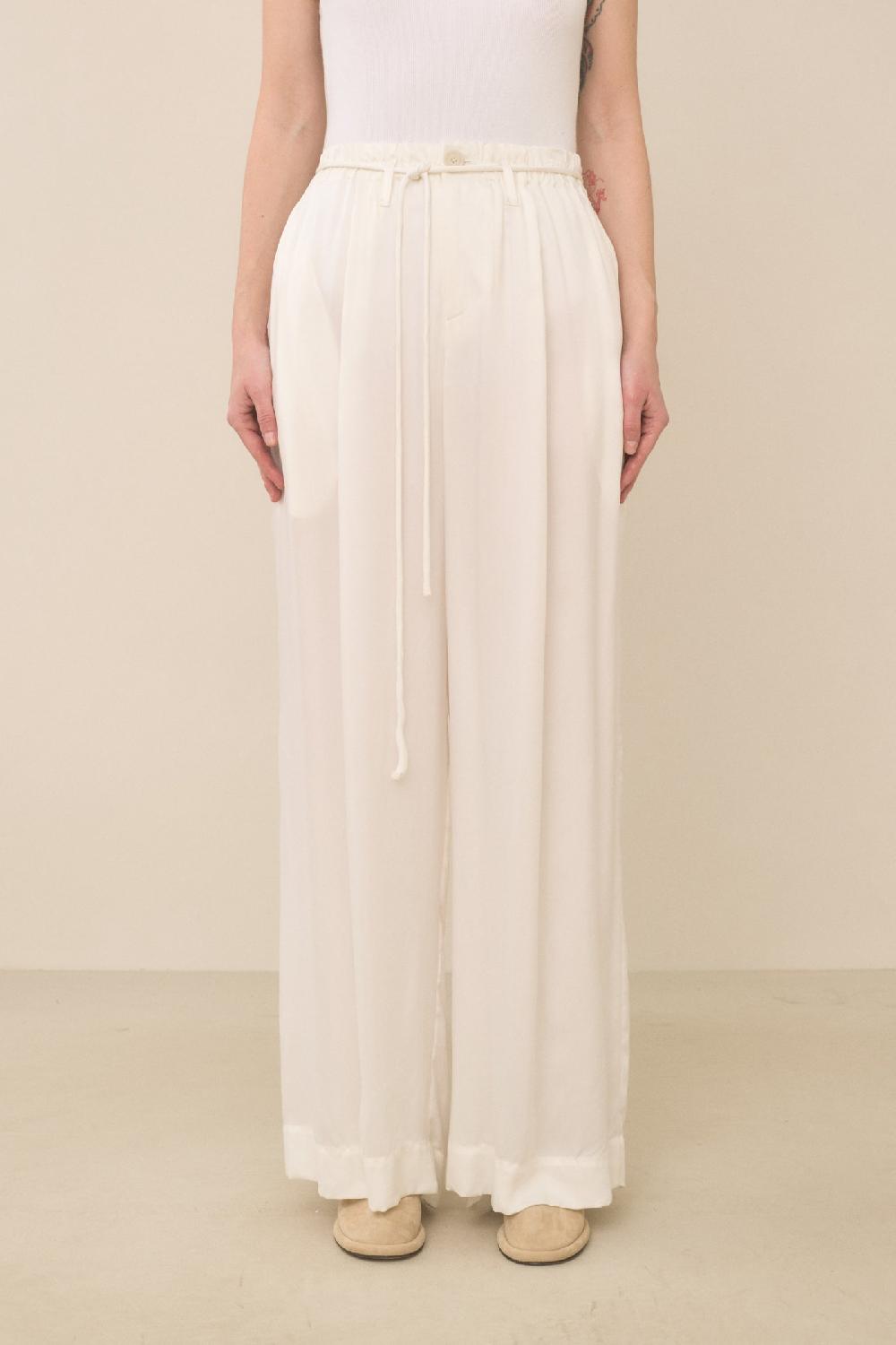Lauren Manoogian SANDED TROUSER WHITE