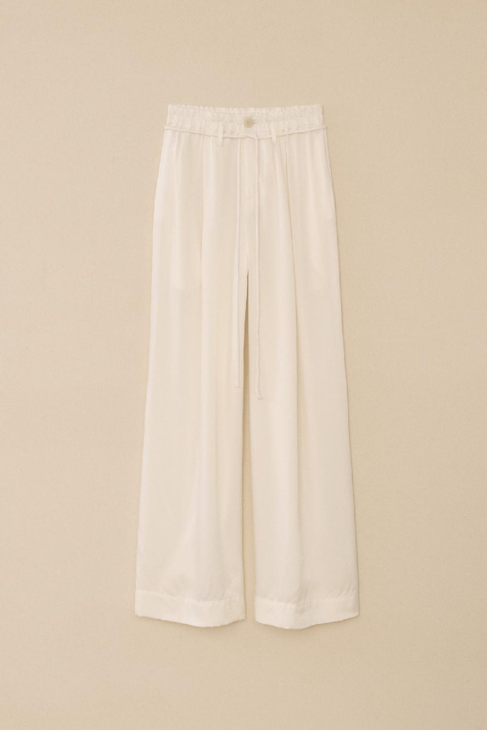 lauren manoogian SANDED TROUSER WHITE