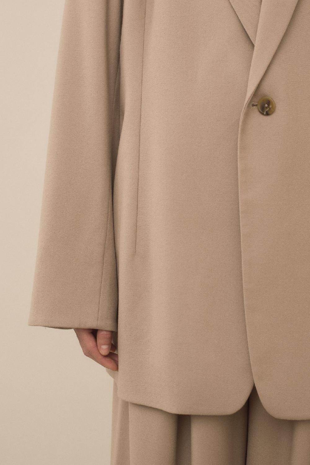 Lauren Manoogian SHAWL BLAZER TANNIN