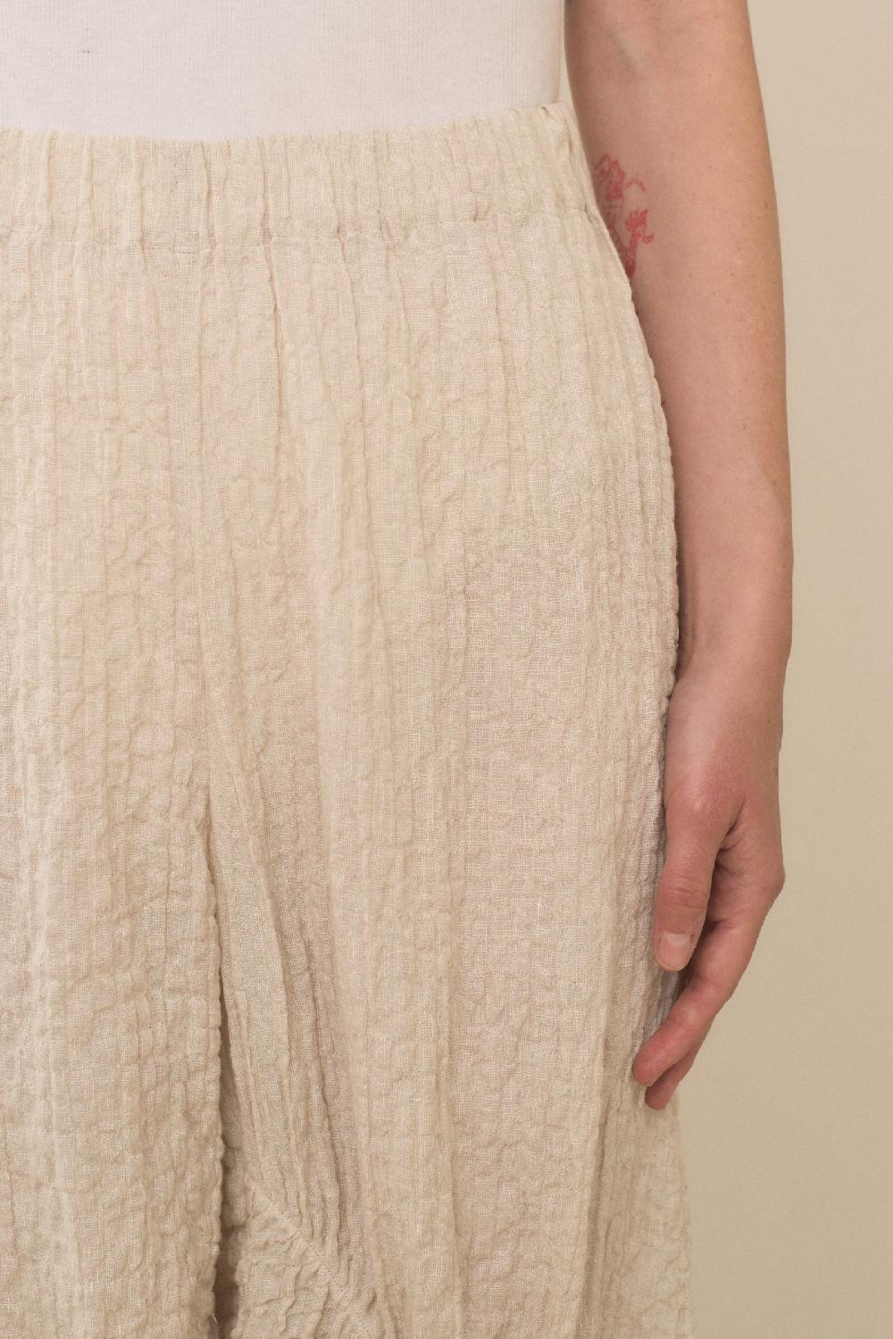 Lauren Manoogian SHIRRED PANTS NATURAL