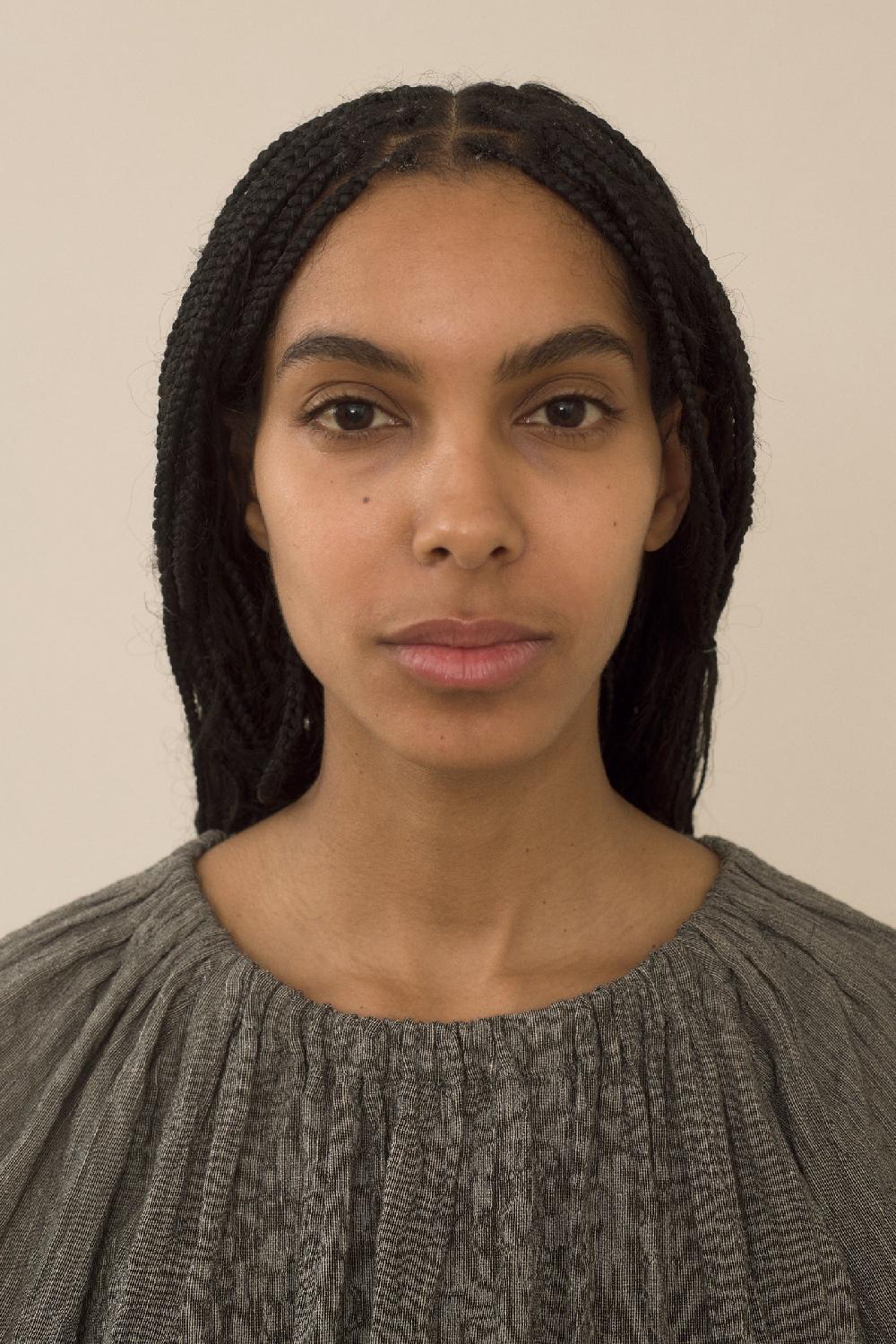 Lauren Manoogian SHIRRED TOP CHARCOAL