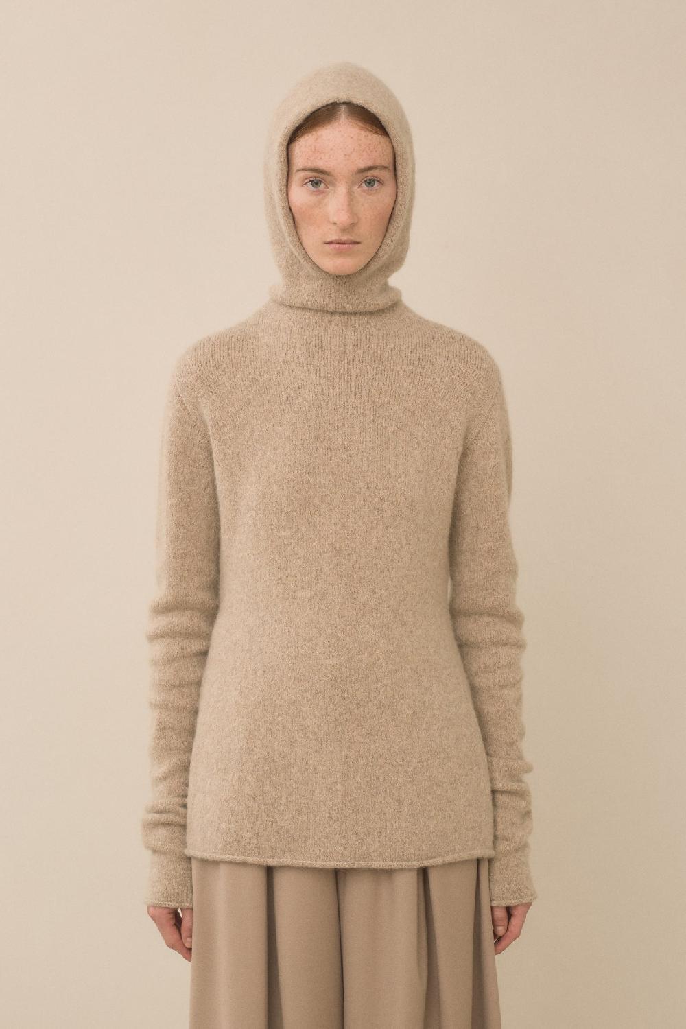 lauren manoogian SOFT BALACLAVA PULLOVER OAK