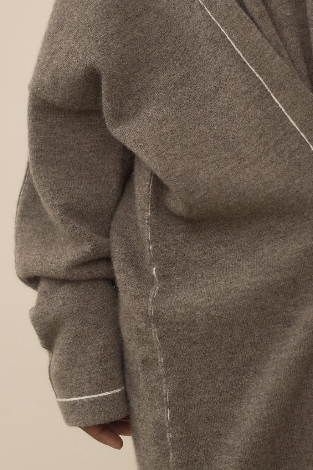 Lauren Manoogian STITCH BUTTON DRESS CINDER