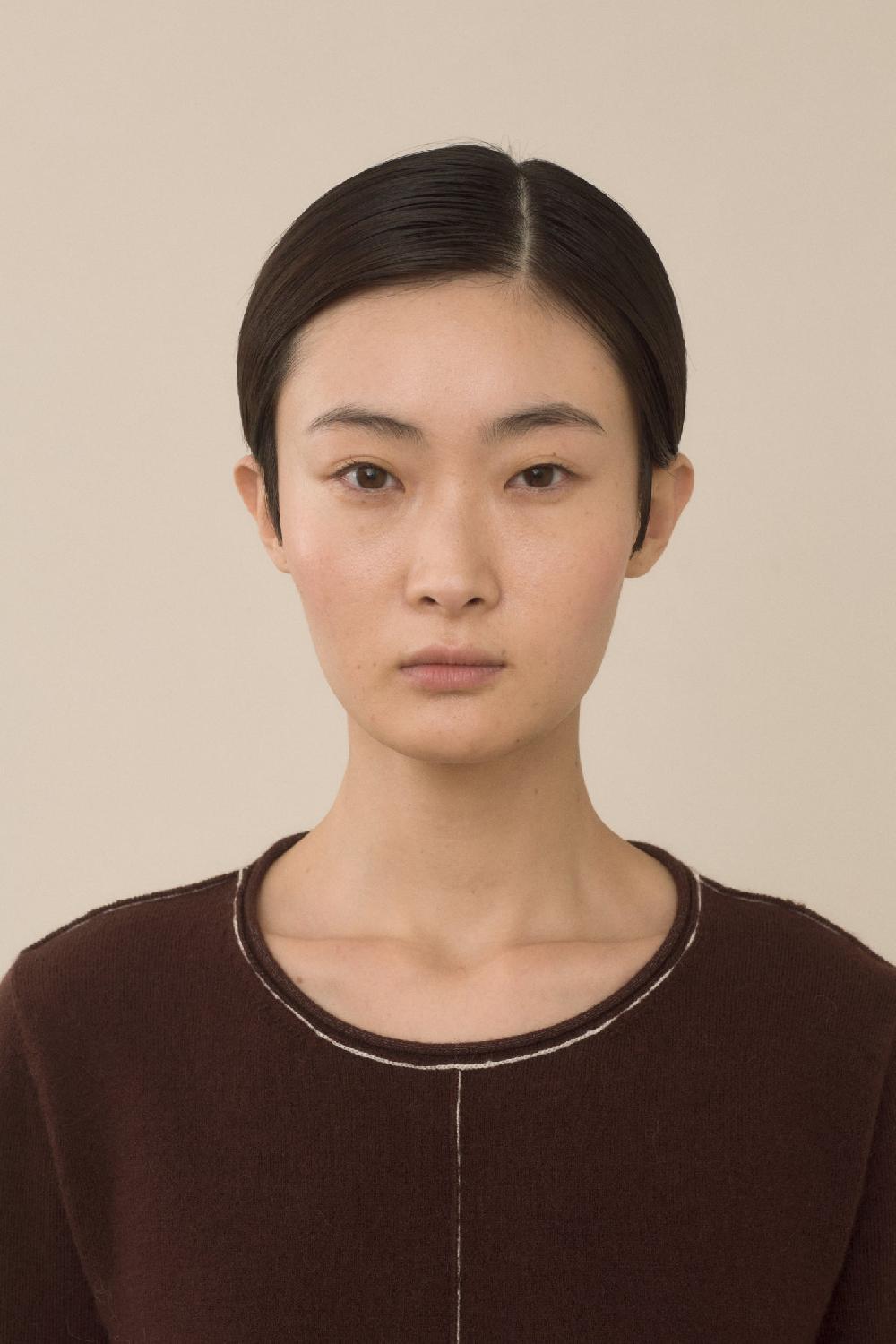 Lauren Manoogian STITCH CREWNECK MERLOT