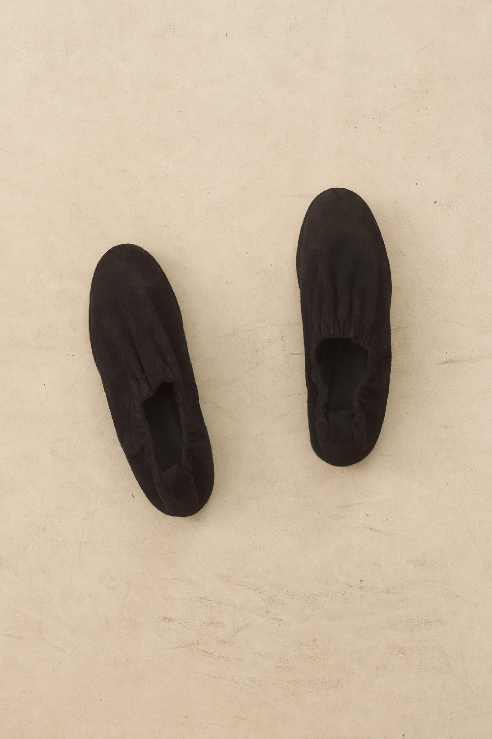 Lauren Manoogian SUEDE BANDED BALLET BLACK