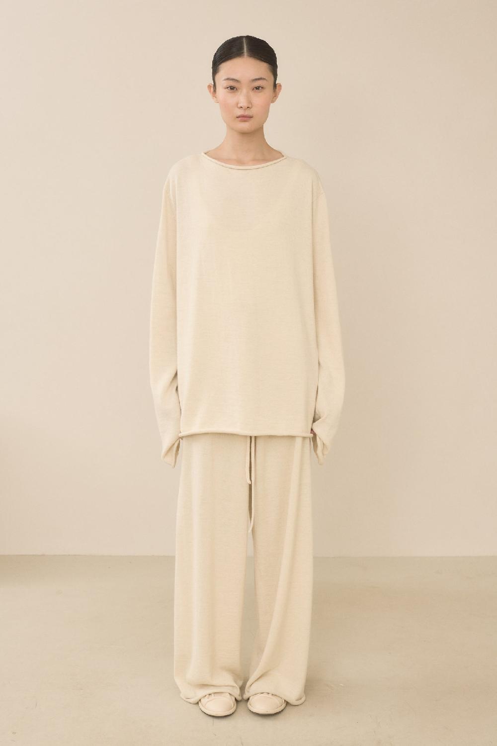 lauren manoogian SUPER FINE PANTS IVORY