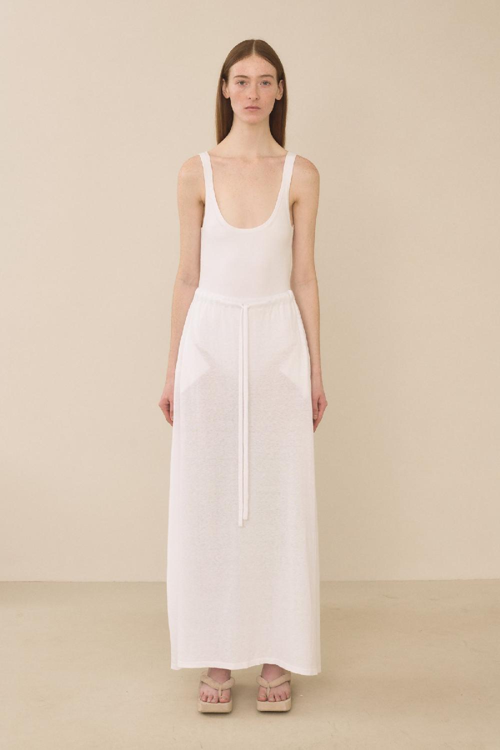 Lauren Manoogian SWEEP SKIRT WHITE