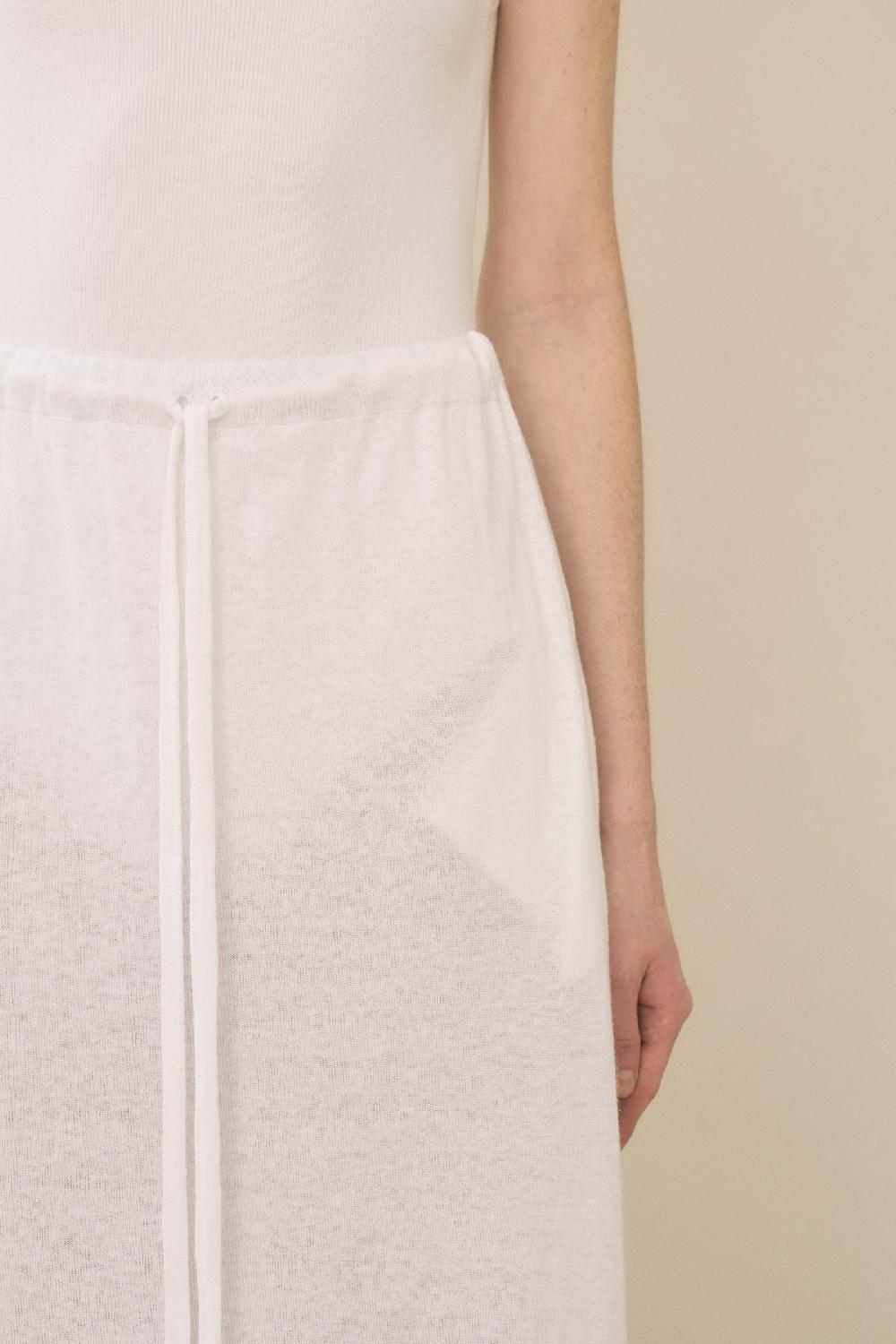 Lauren Manoogian SWEEP SKIRT WHITE