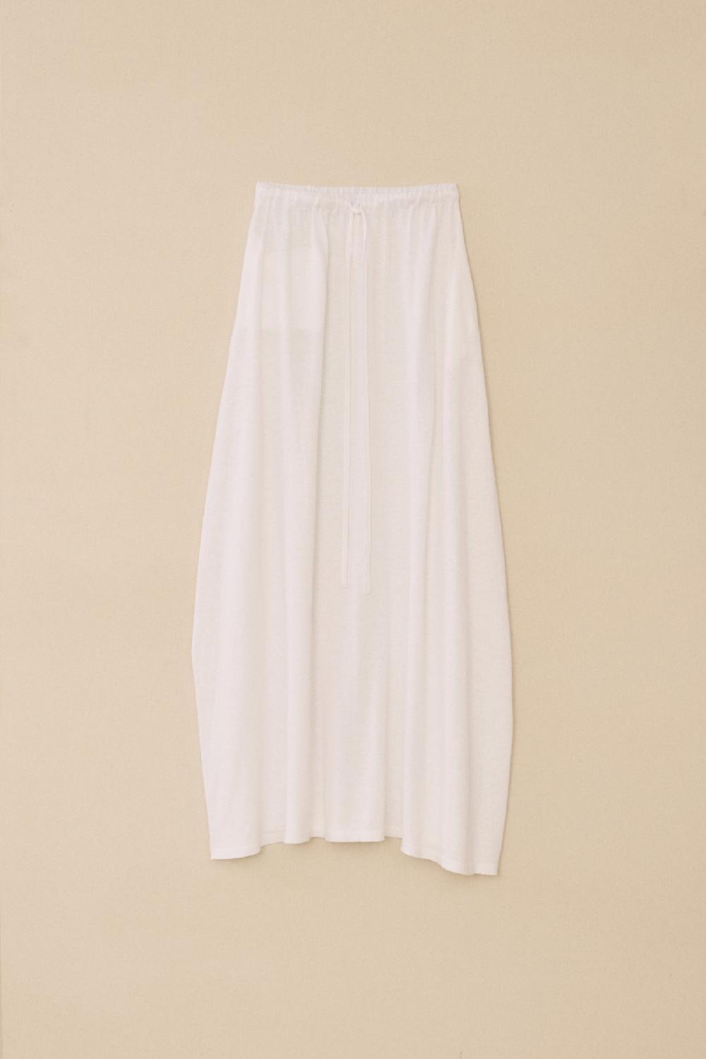 lauren manoogian SWEEP SKIRT WHITE