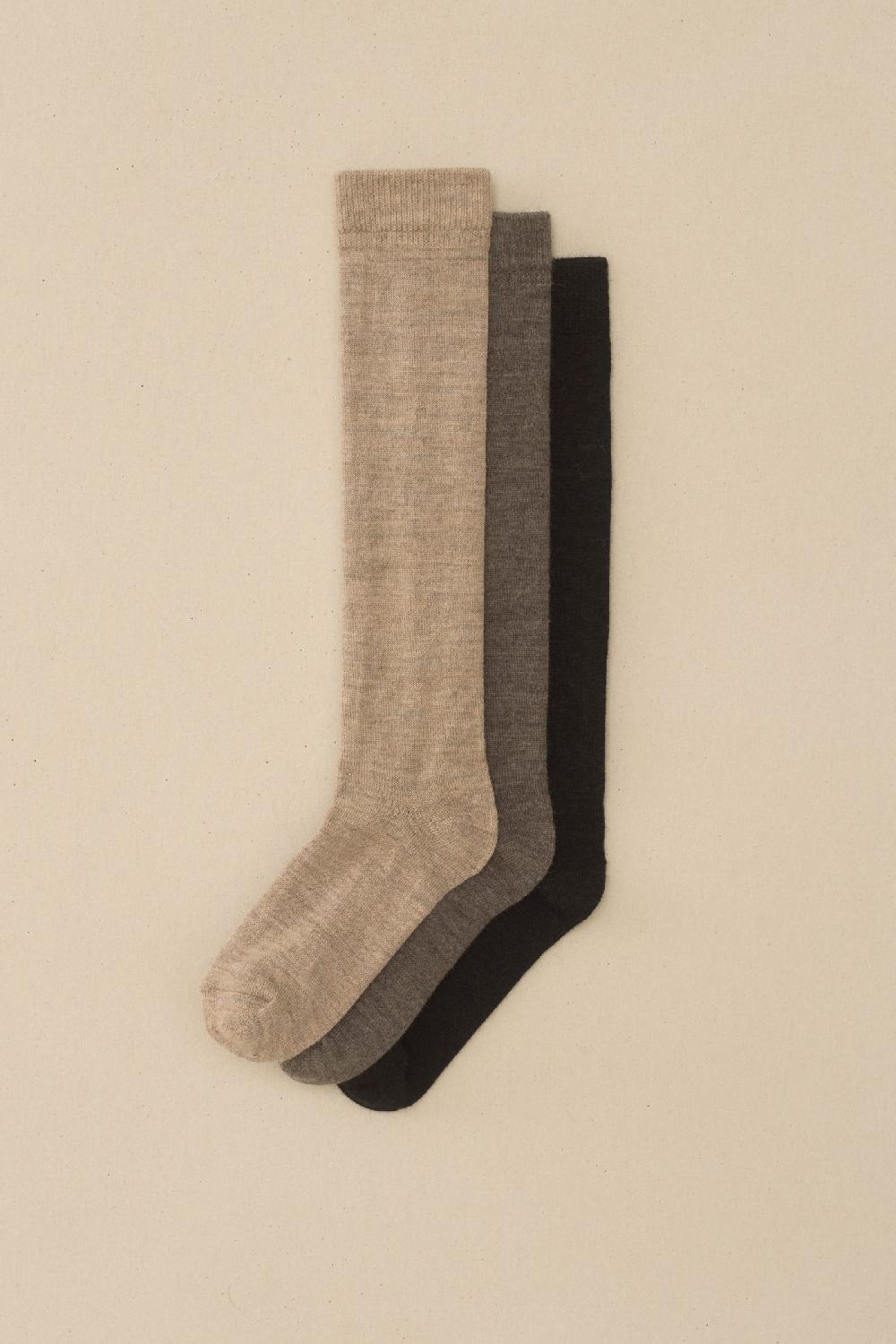 lauren manoogian TALL ALPACA SOCK SET MIX