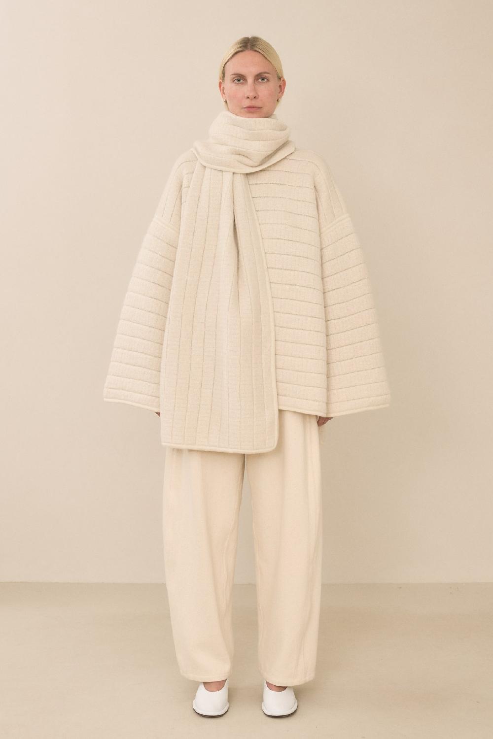 Lauren Manoogian TAMI WRAP RAW WHITE