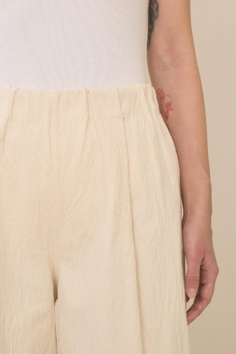 Lauren Manoogian TEXTURE TROUSER IVORY