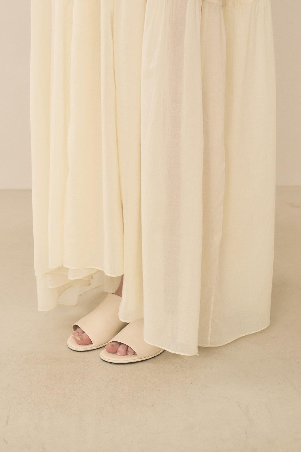 Lauren Manoogian TIER DRESS PARCHMENT