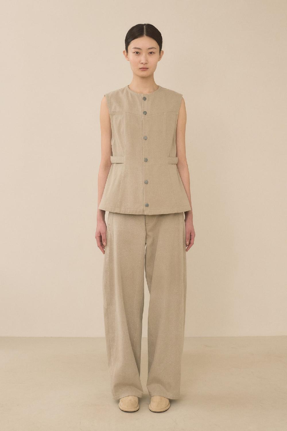 Lauren Manoogian TWILL BODICE WASHED KHAKI