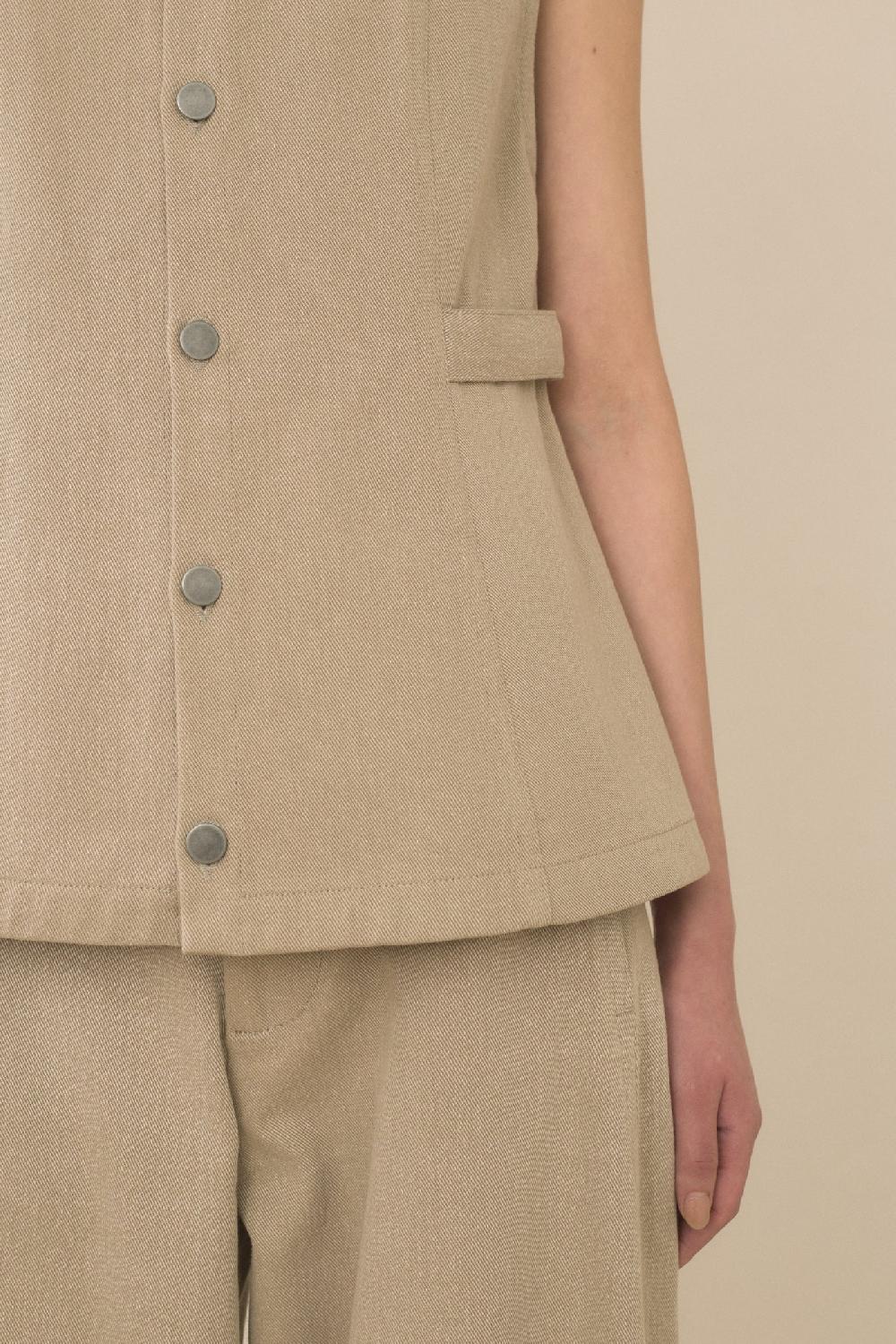 Lauren Manoogian TWILL BODICE WASHED KHAKI