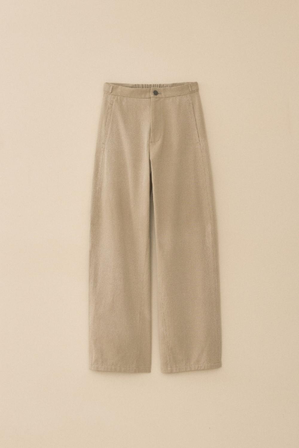 lauren manoogian TWILL PANTS WASHED KHAKI
