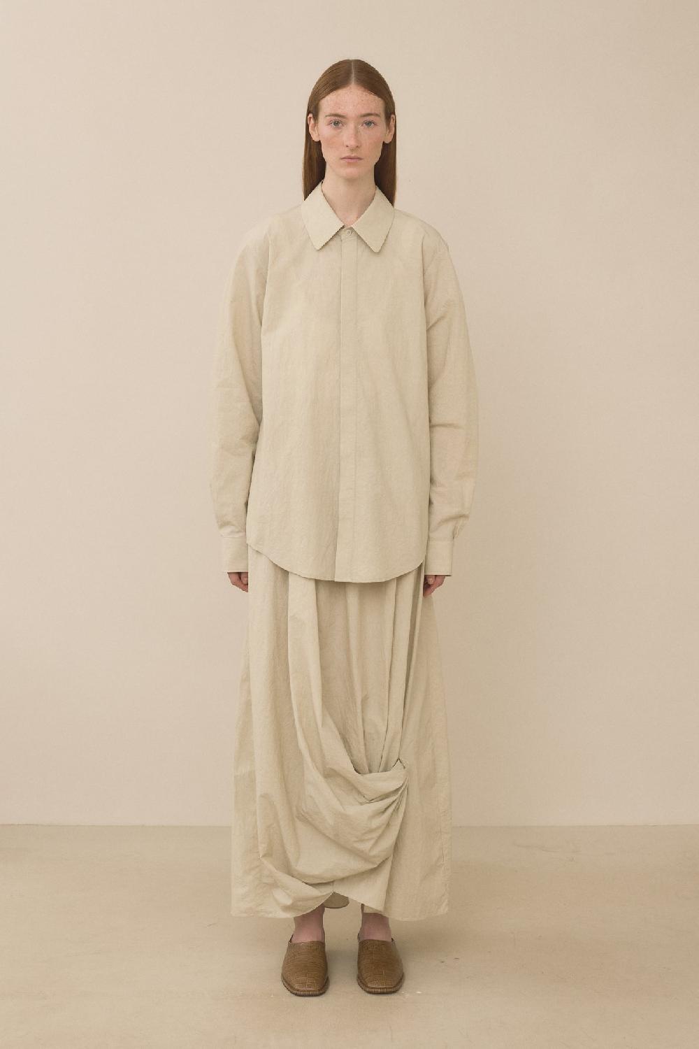 Lauren Manoogian TWIST SKIRT LIMEWASH