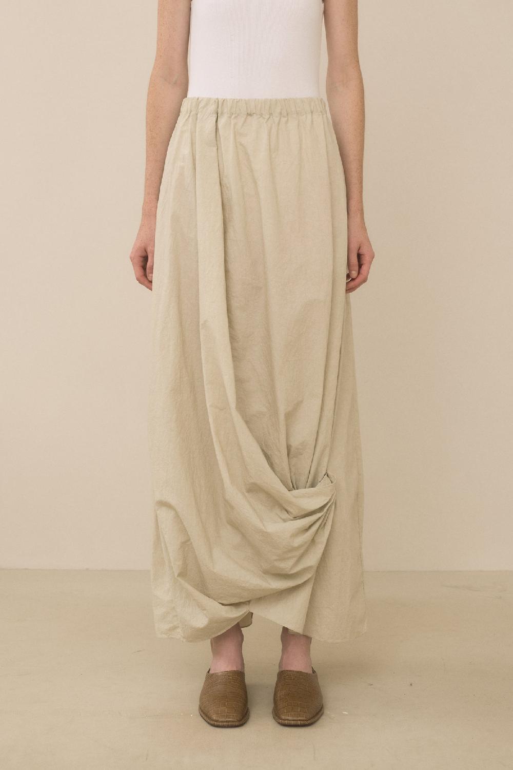 Lauren Manoogian TWIST SKIRT LIMEWASH