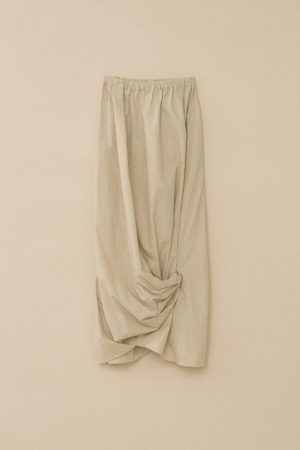 lauren manoogian TWIST SKIRT LIMEWASH