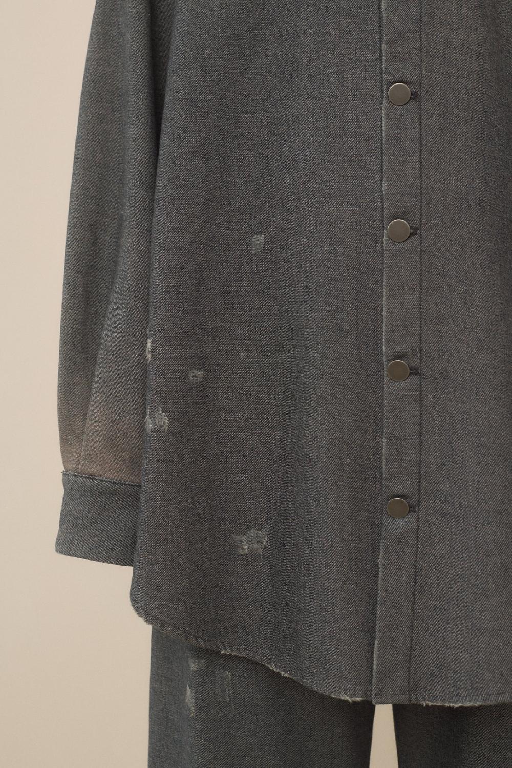 Lauren Manoogian WORN GAITER SHIRT WORN DENIM
