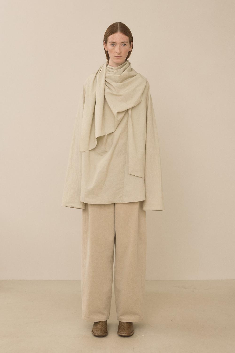 Lauren Manoogian WRAP TOP LIMEWASH