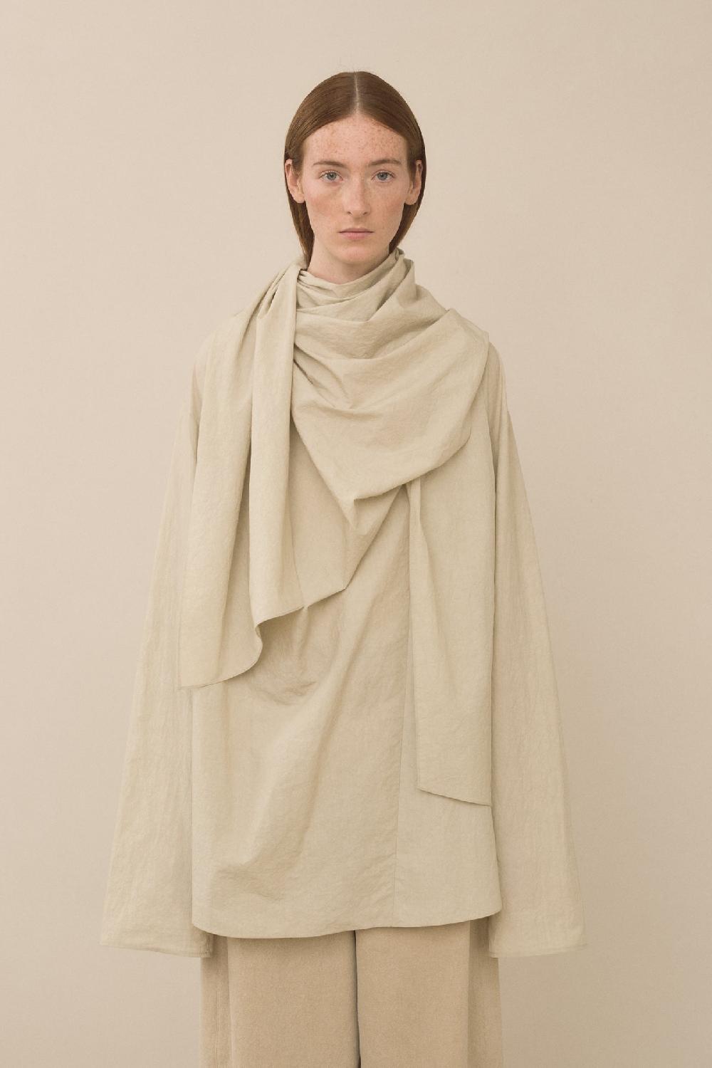 lauren manoogian WRAP TOP LIMEWASH