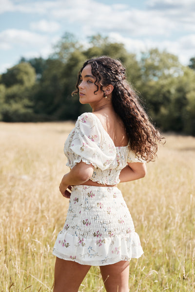 Lavand Ama Top And Skirt Set