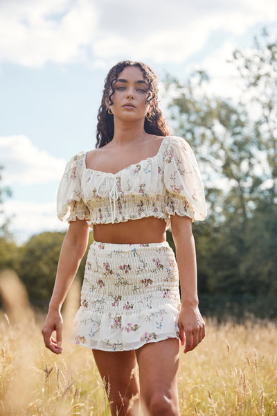 lavand Ama Top and Skirt Set