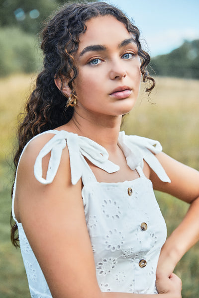 Lavand Amante Broderie Dress