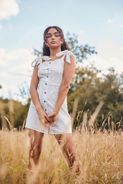 Lavand Amante Broderie Dress