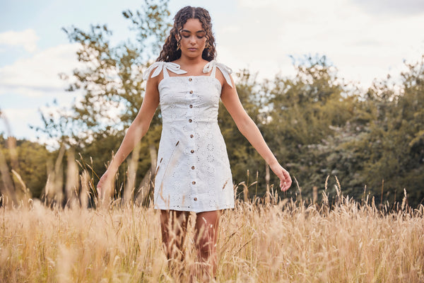 Lavand Amante Broderie Dress