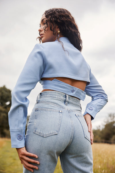 Lavand Amaris Wrap Crop Top