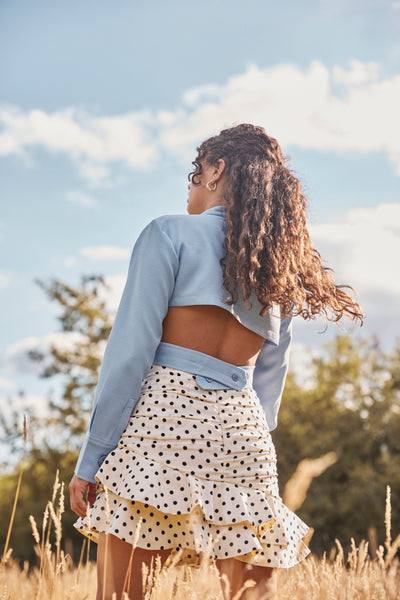 Lavand Amaris Wrap Crop Top