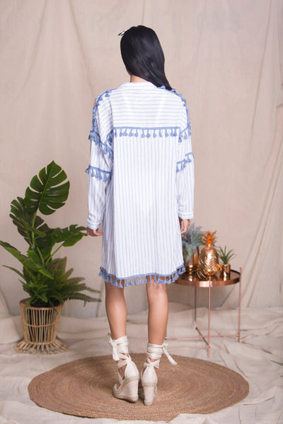 Lavand Aria Tassle Shirt Dress