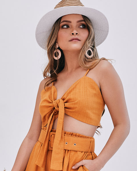 lavand Blair Front Tie Bralet