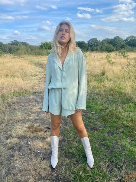 Lavand Celia Blazer And Shorts Set