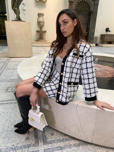 Lavand Coco Tweed Skirt