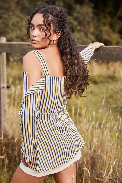 Lavand Delia Split Shoulder Top