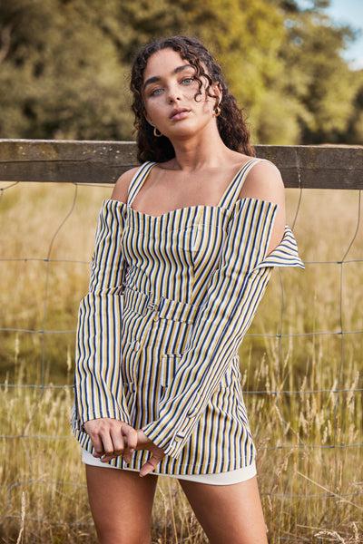 Lavand Delia Split Shoulder Top