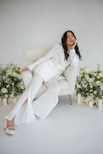 Lavand Flore White Trousers