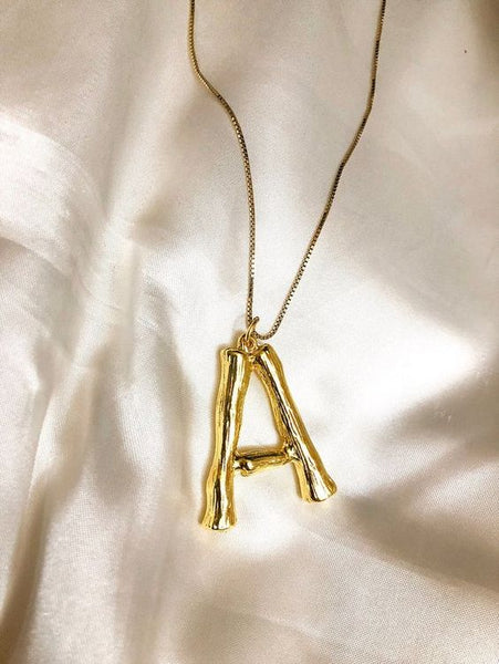 Lavand Initial Gold Necklace