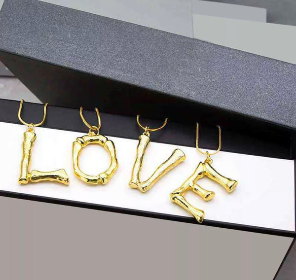 Lavand Initial Gold Necklace