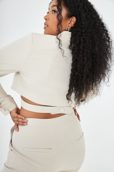 Lavand Maeva Ecru Cropped Jacket