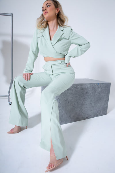 Lavand Maeva Mint Cropped Jacket