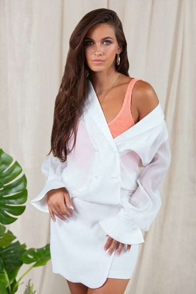 Lavand Monaco Sheer Blouse