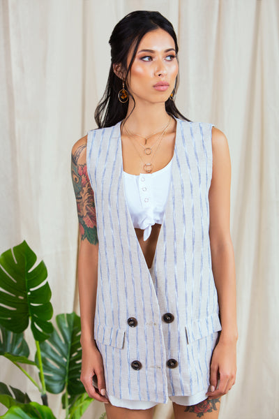 lavand Sally Longline Waistcoat Jacket