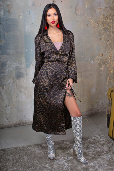 Lavand Sandro Leopard Print Skirt