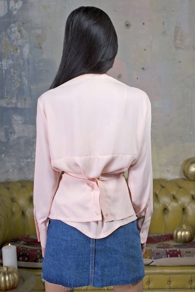 Lavand Sasha Pink Multi Wrap Shirt