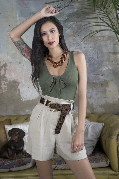 Lavand Shayla Tie Front Bodysuit