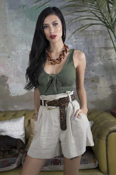 lavand Shayla Tie Front Bodysuit